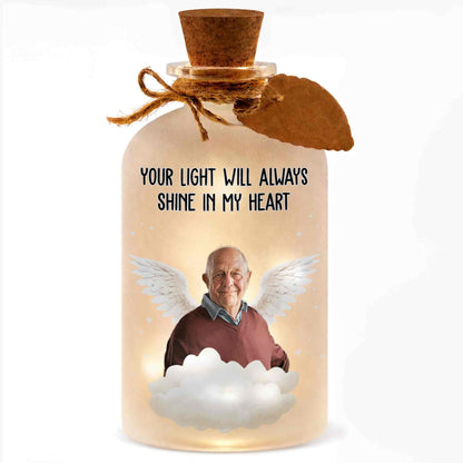 Your Light Will Always Shine In My Heart Angel Wings Clouds