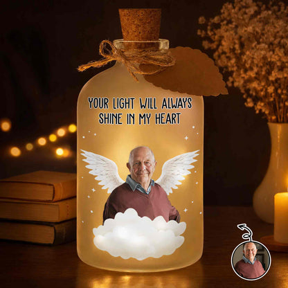 Your Light Will Always Shine In My Heart Angel Wings Clouds