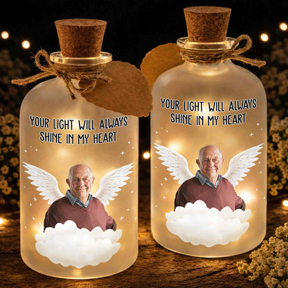 Your Light Will Always Shine In My Heart Angel Wings Clouds