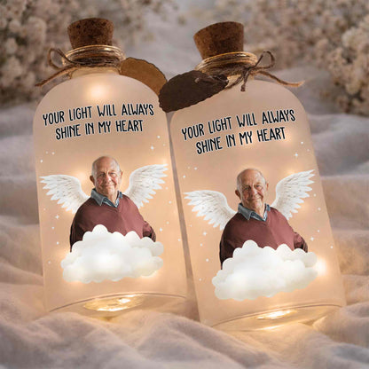 Your Light Will Always Shine In My Heart Angel Wings Clouds