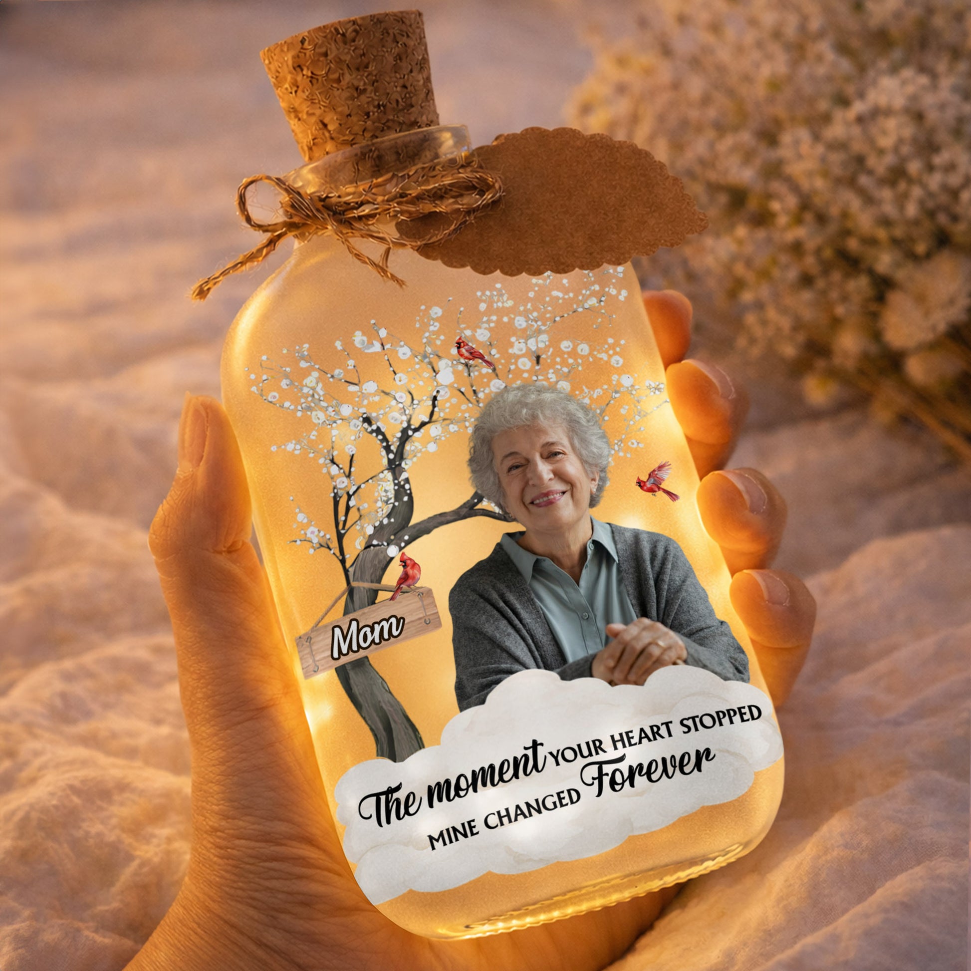 The Moment Your Heart Stopped Mine Changed Forever Cardinal Tree