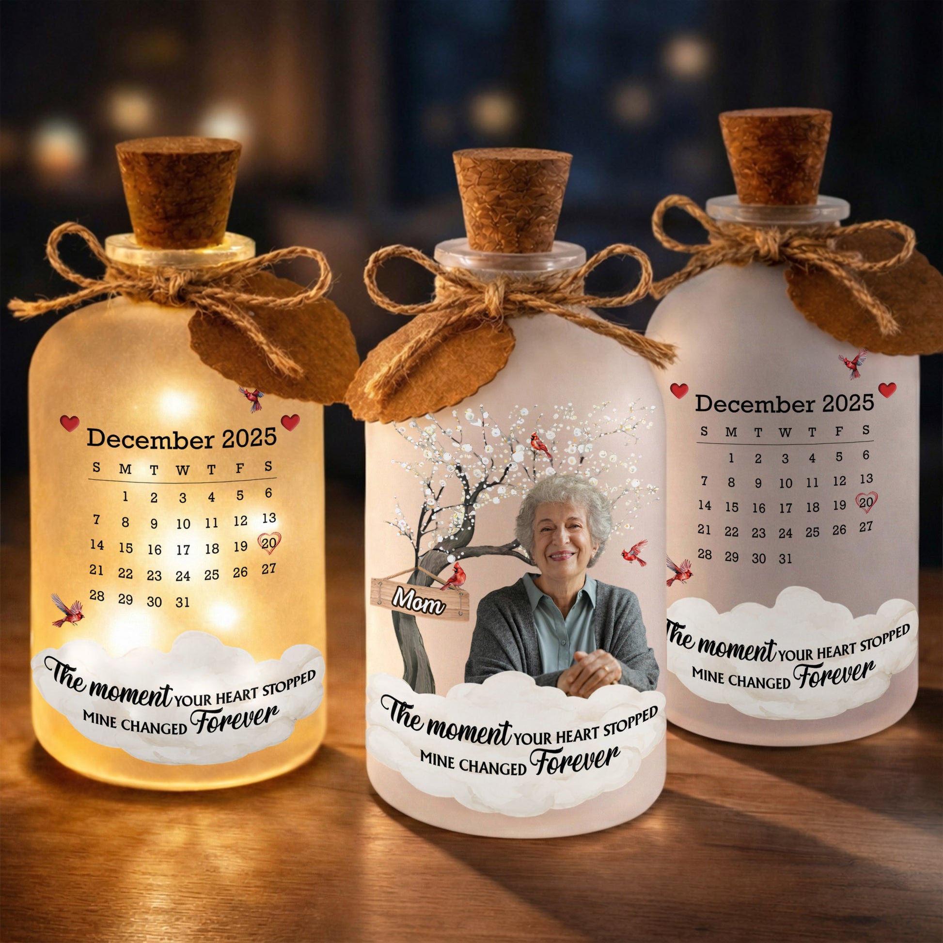 The Moment Your Heart Stopped Mine Changed Forever Cardinal Tree