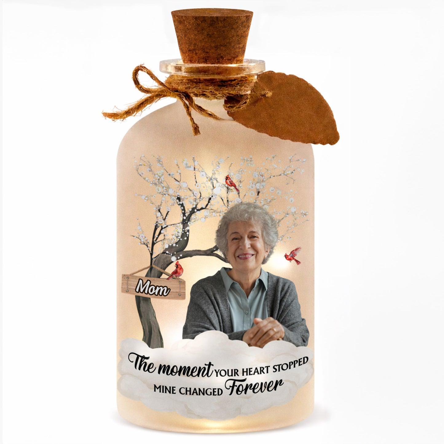 The Moment Your Heart Stopped Mine Changed Forever Cardinal Tree