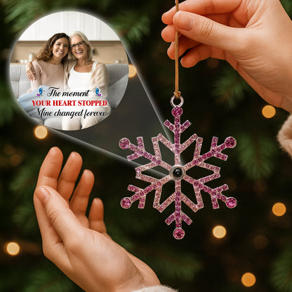 The Moment Your Heart Stopped, Snowflake Photo Keepsake