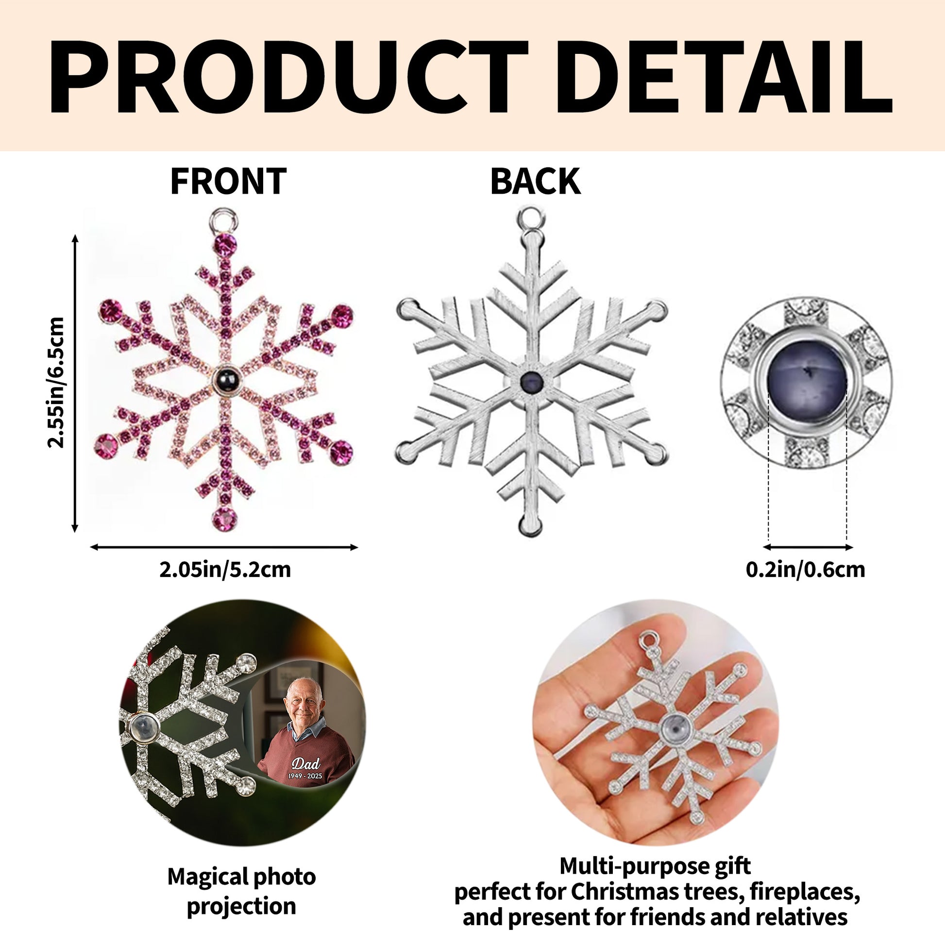 Dedicated To You, Capturing Memories Snowflake