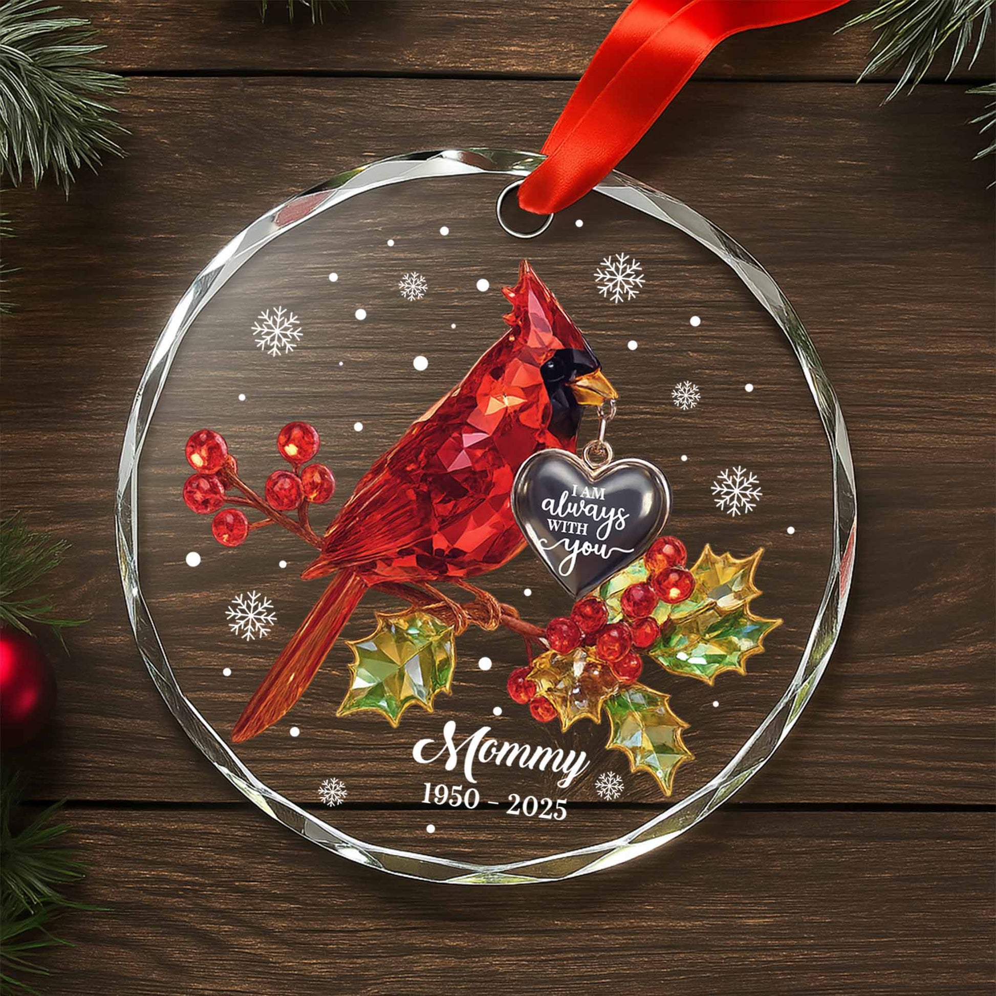 I Am Always With You, Cardinal Bird Ornament