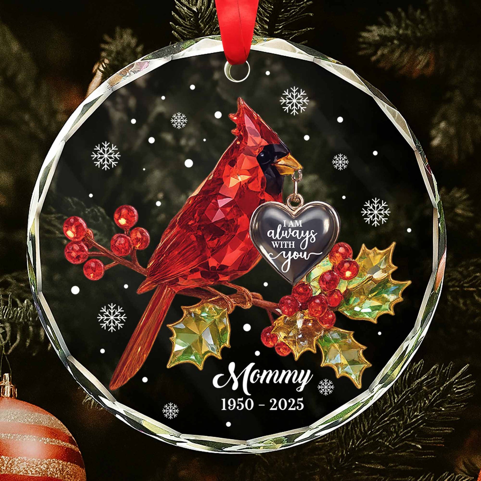 I Am Always With You, Cardinal Bird Ornament