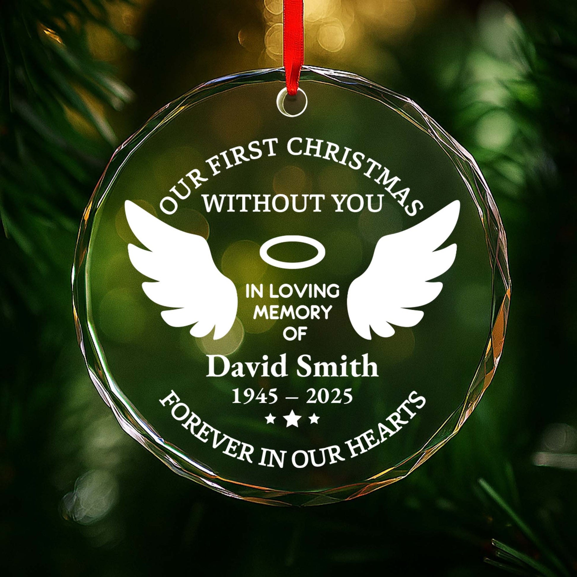 Our First Christmas Without You, Memorial Wings And Halo