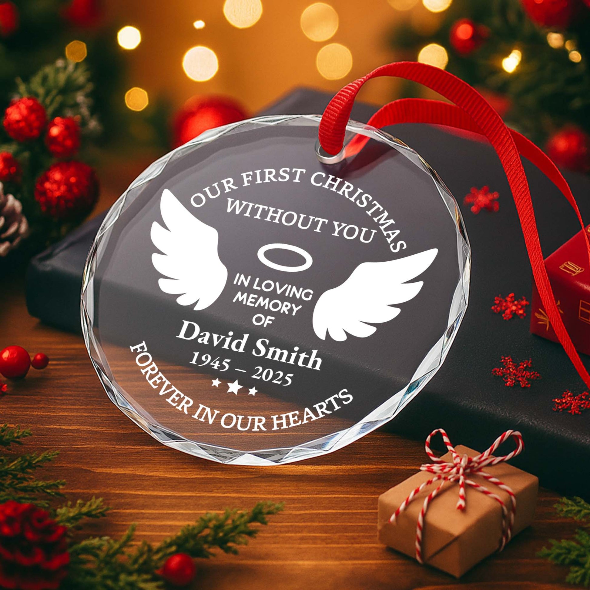 Our First Christmas Without You, Memorial Wings And Halo