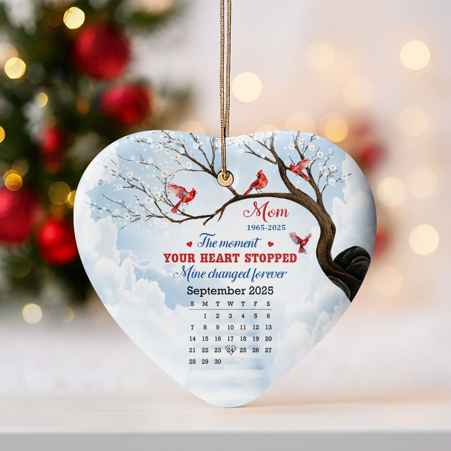 The Moment Your Heart Stopped, Cardinals On Snowy Tree