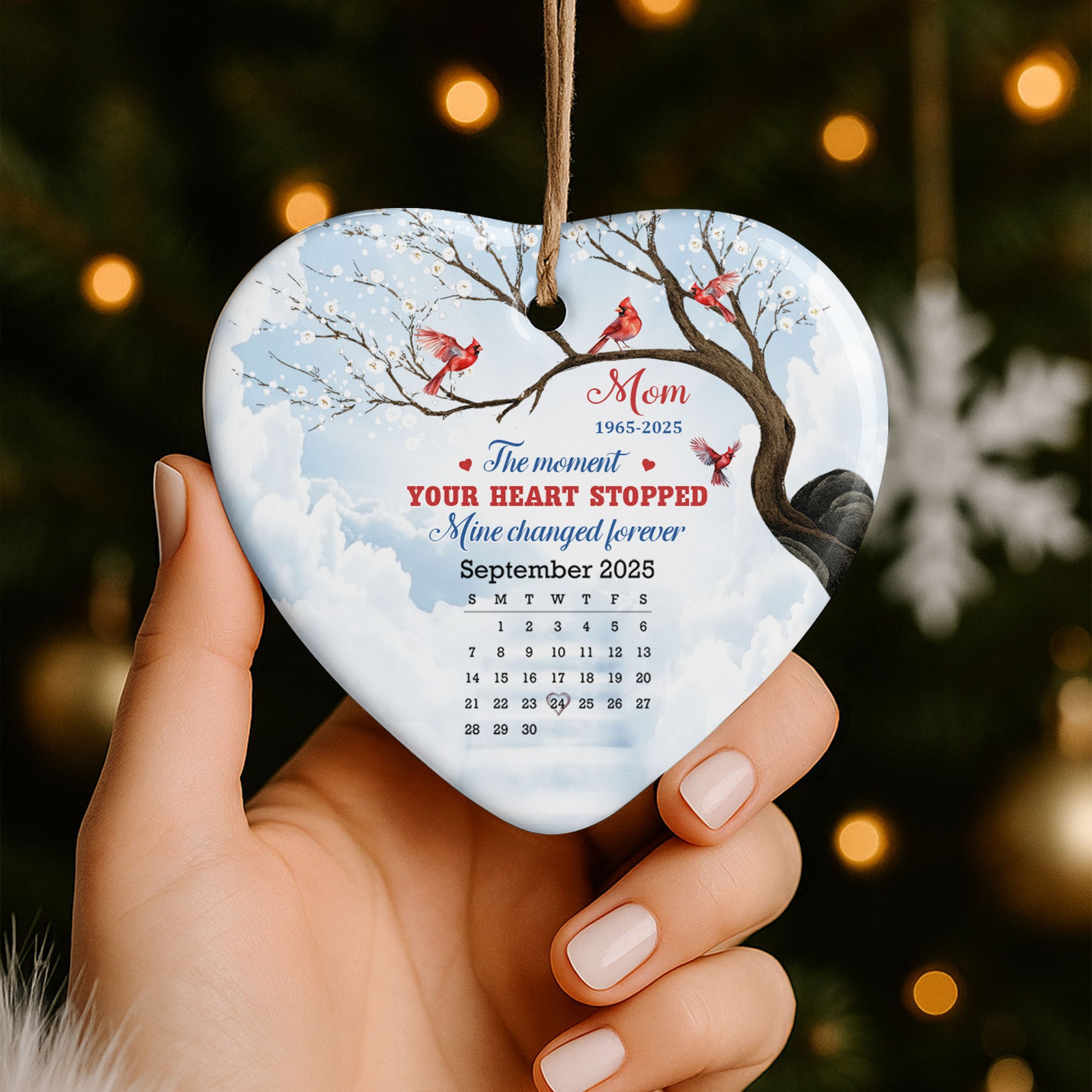 The Moment Your Heart Stopped, Cardinals On Snowy Tree