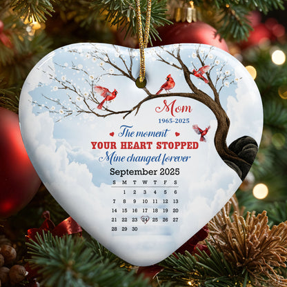 The Moment Your Heart Stopped, Cardinals On Snowy Tree