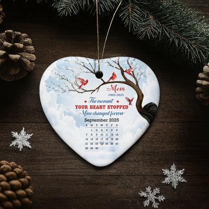 The Moment Your Heart Stopped, Cardinals On Snowy Tree