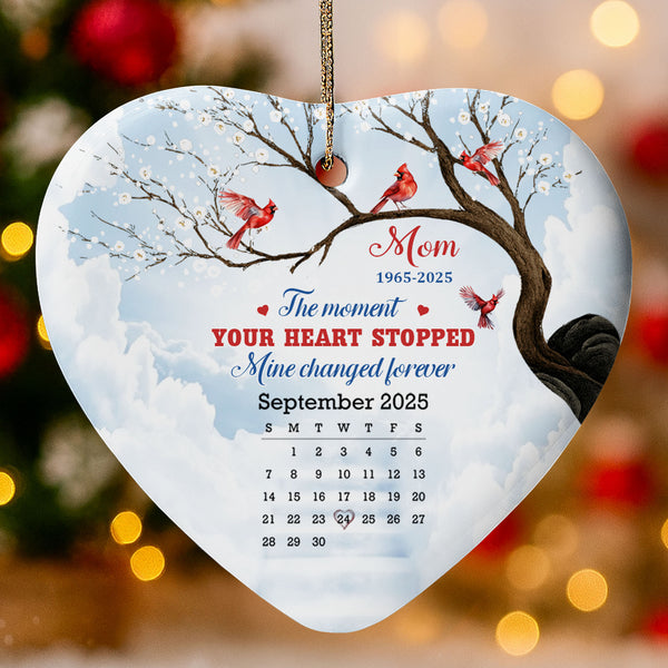 The Moment Your Heart Stopped, Cardinals On Snowy Tree