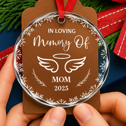 In Loving Memory Of With Wings And Floral Elements