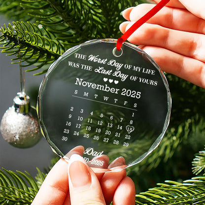 The Worst Day Of My Life, Memorial Circle Glass Ornament