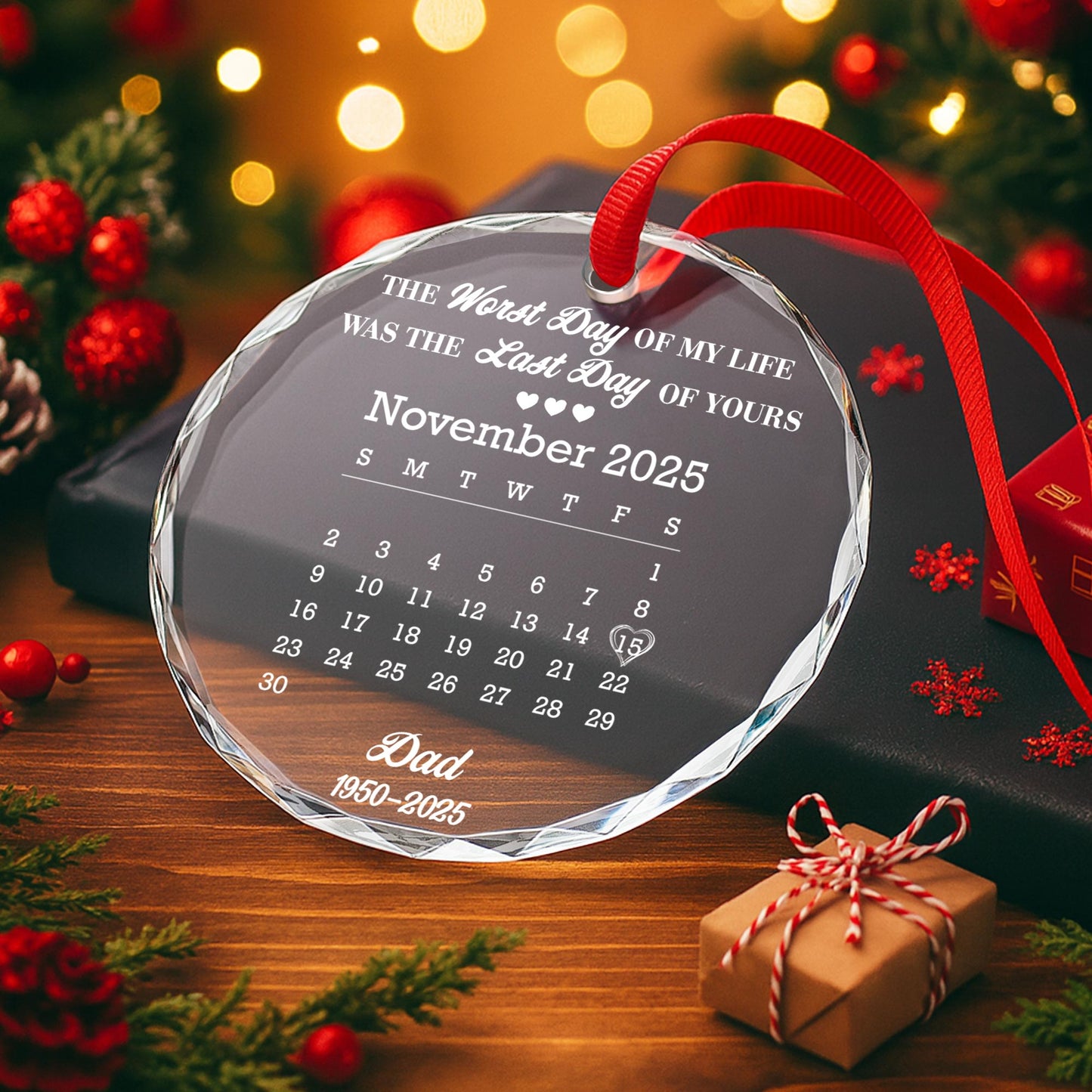 The Worst Day Of My Life, Memorial Circle Glass Ornament