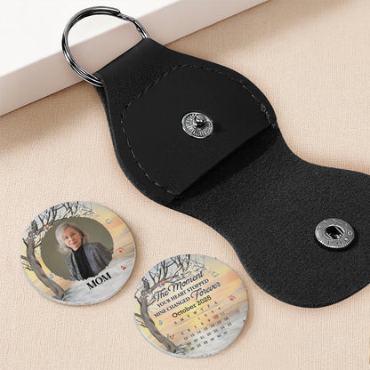 The Moment Your Heart Stopped, Tree and Calendar Keychain - Personalized Custom Pocket Hug - HME358_HTOK