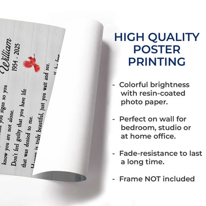 As I Sit In Heaven, Watching You Every Day With Cardinal Birds