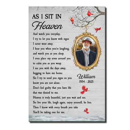 As I Sit In Heaven, Watching You Every Day With Cardinal Birds