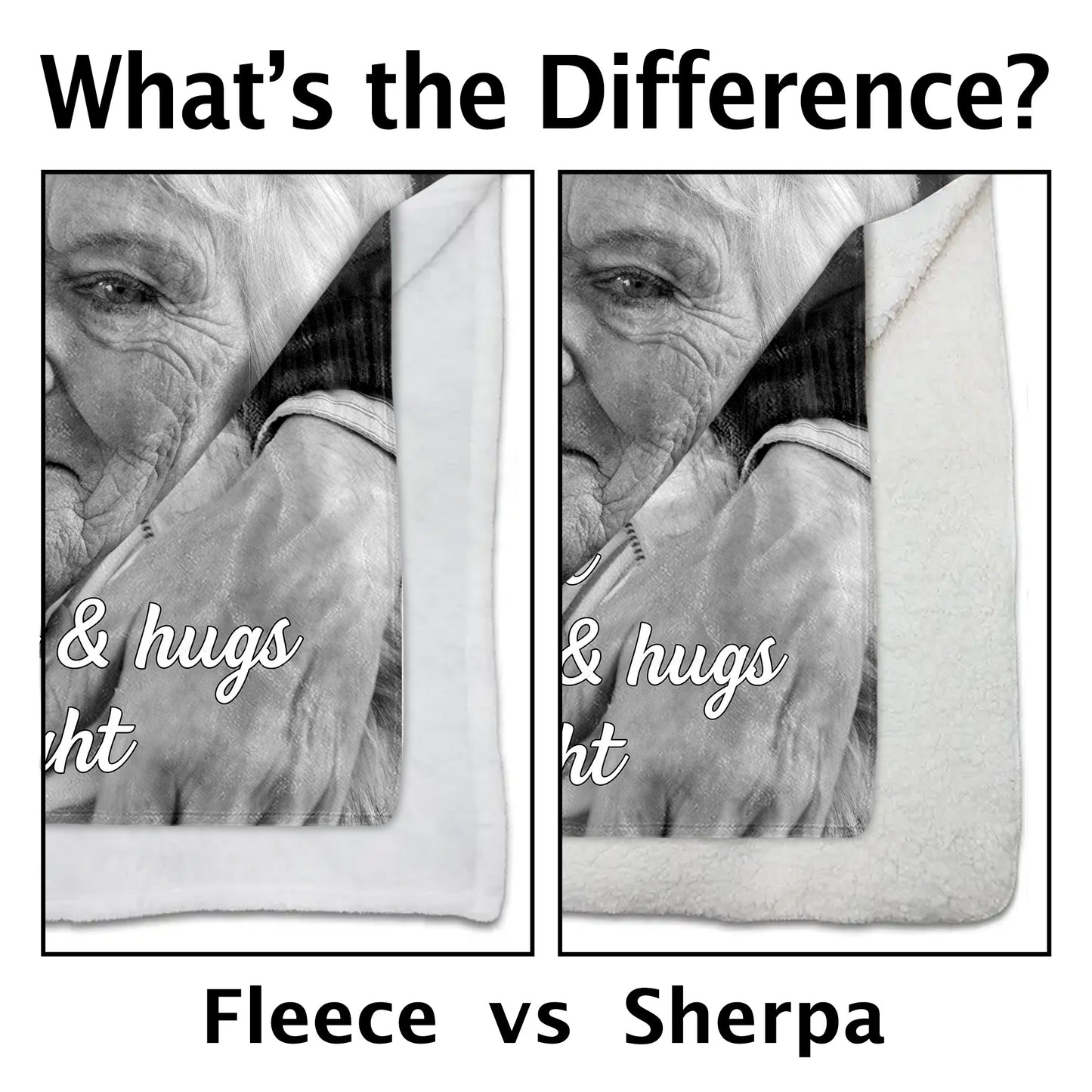 A Hug From Heaven, Elderly Couple Memorial Blanket