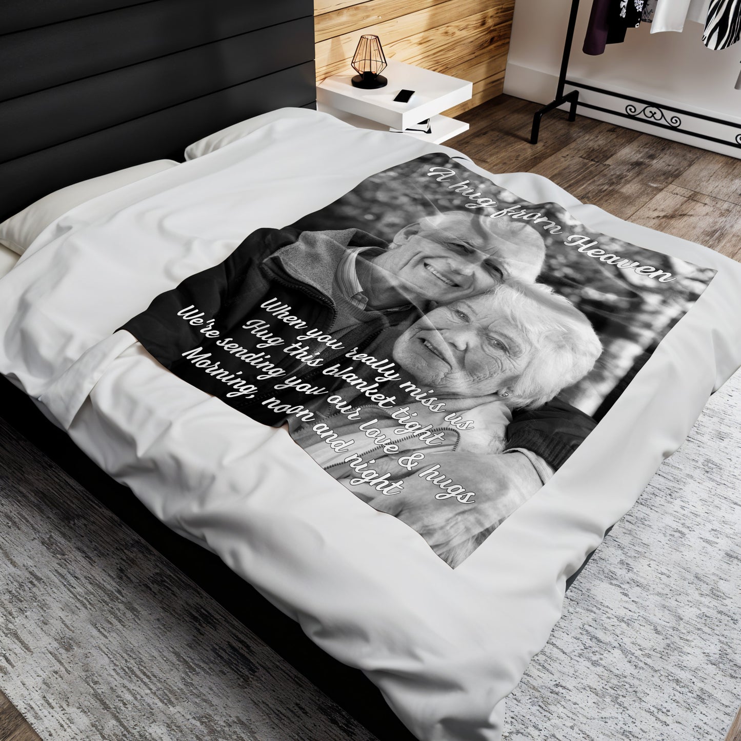 A Hug From Heaven, Elderly Couple Memorial Blanket
