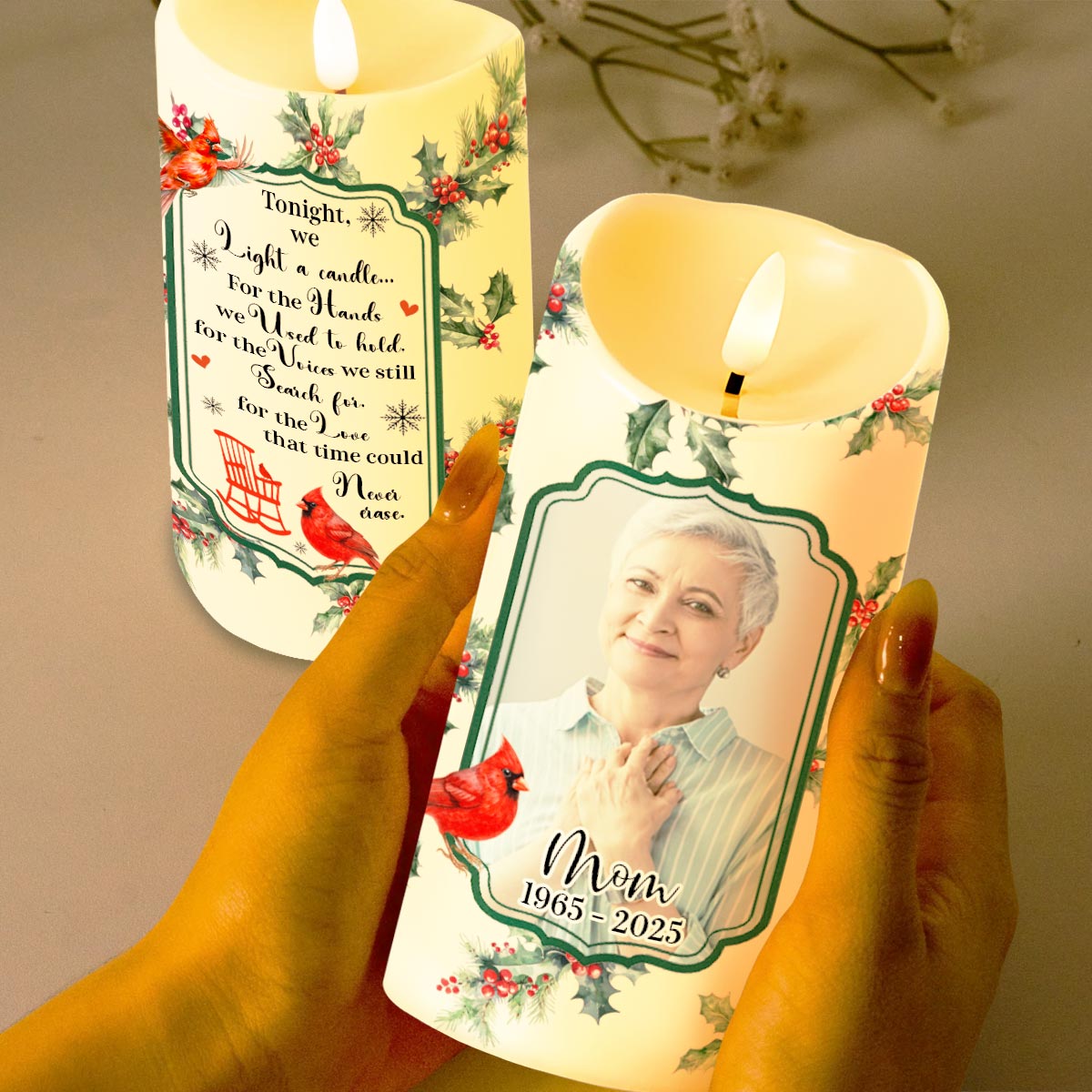 Tonight We Light A Candle, Cardinal And Rocking Chair