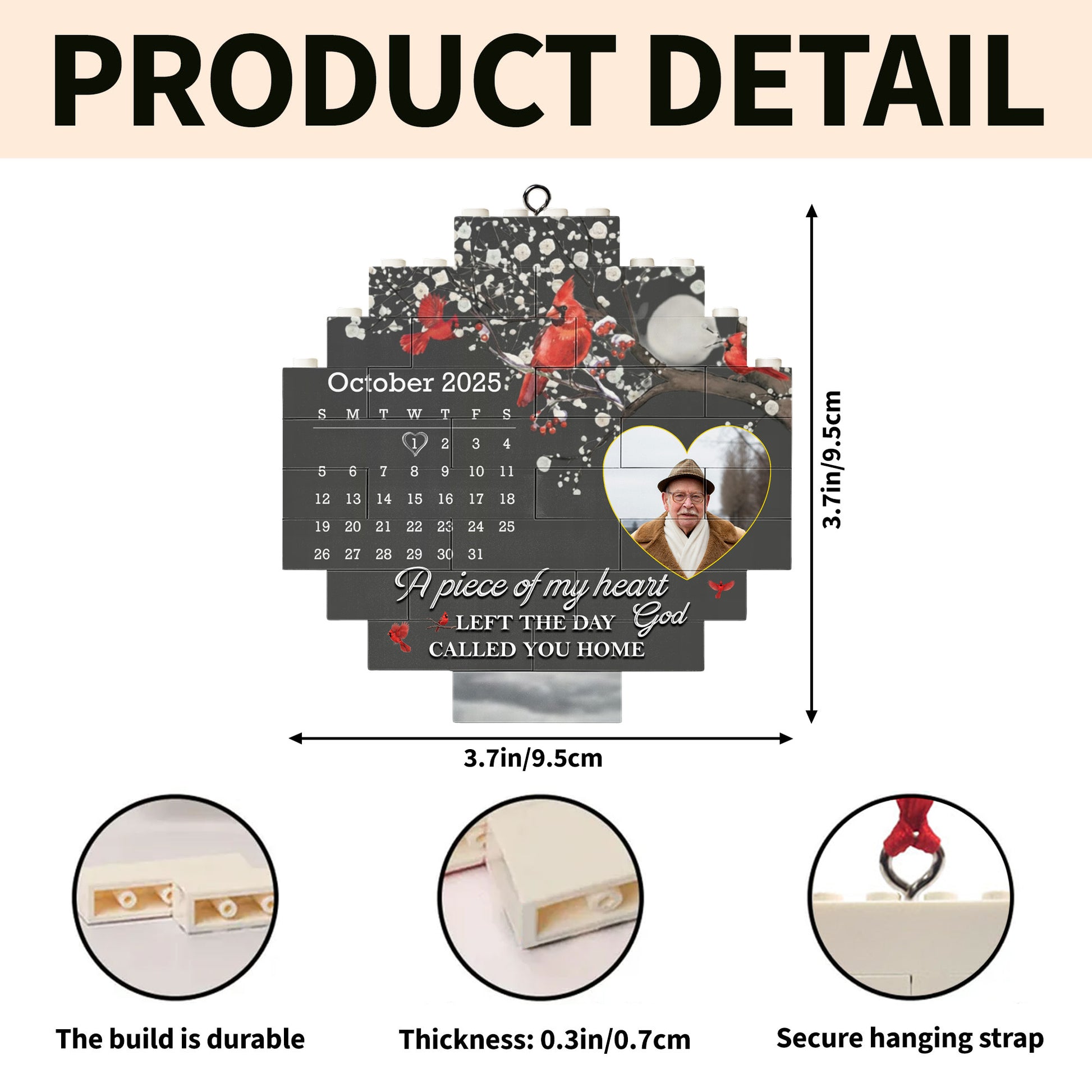 A Piece Of My Heart, Calendar With Cardinal Birds