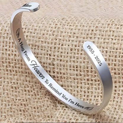 A Hug From Heaven Bracelet With Heart And Angel Wings