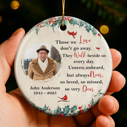 Those We Love, Memorial Custom Ceramic Ornament