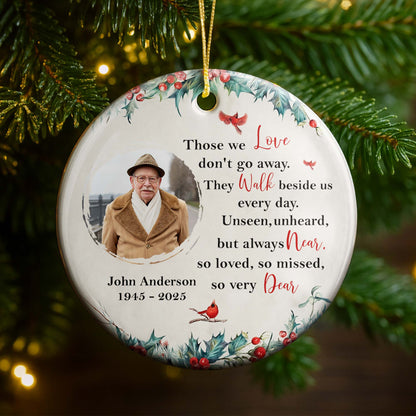 Those We Love, Memorial Custom Ceramic Ornament