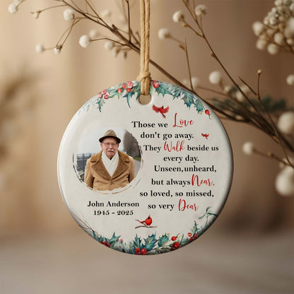 Those We Love, Memorial Custom Ceramic Ornament