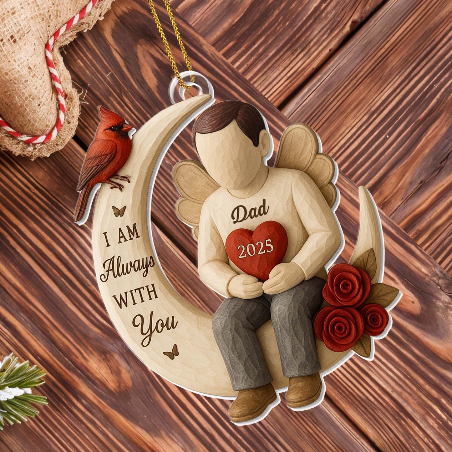 I Am Always With You, Angel Heart Roses Cardinal Bird