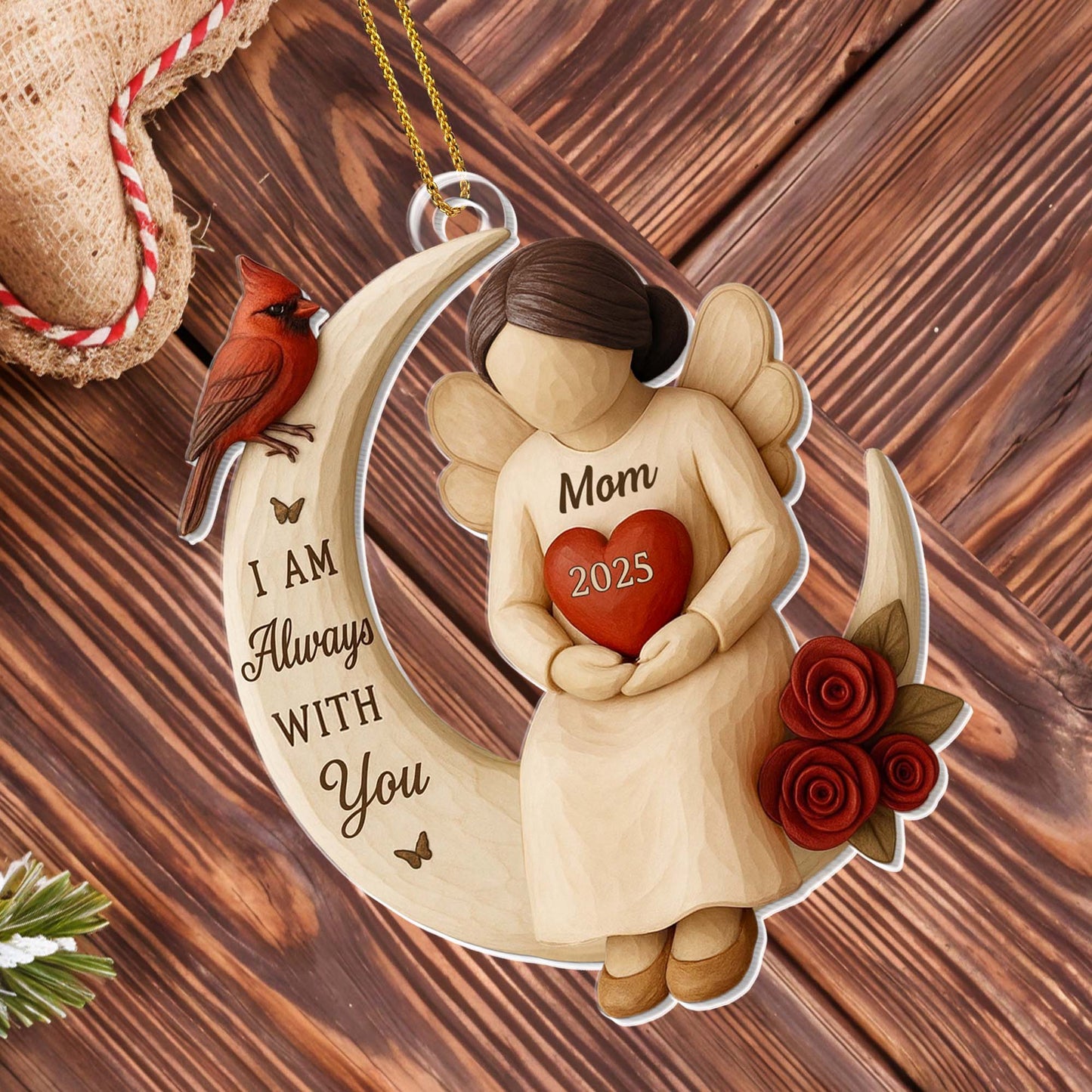 I Am Always With You, Angel Heart Roses Cardinal Bird