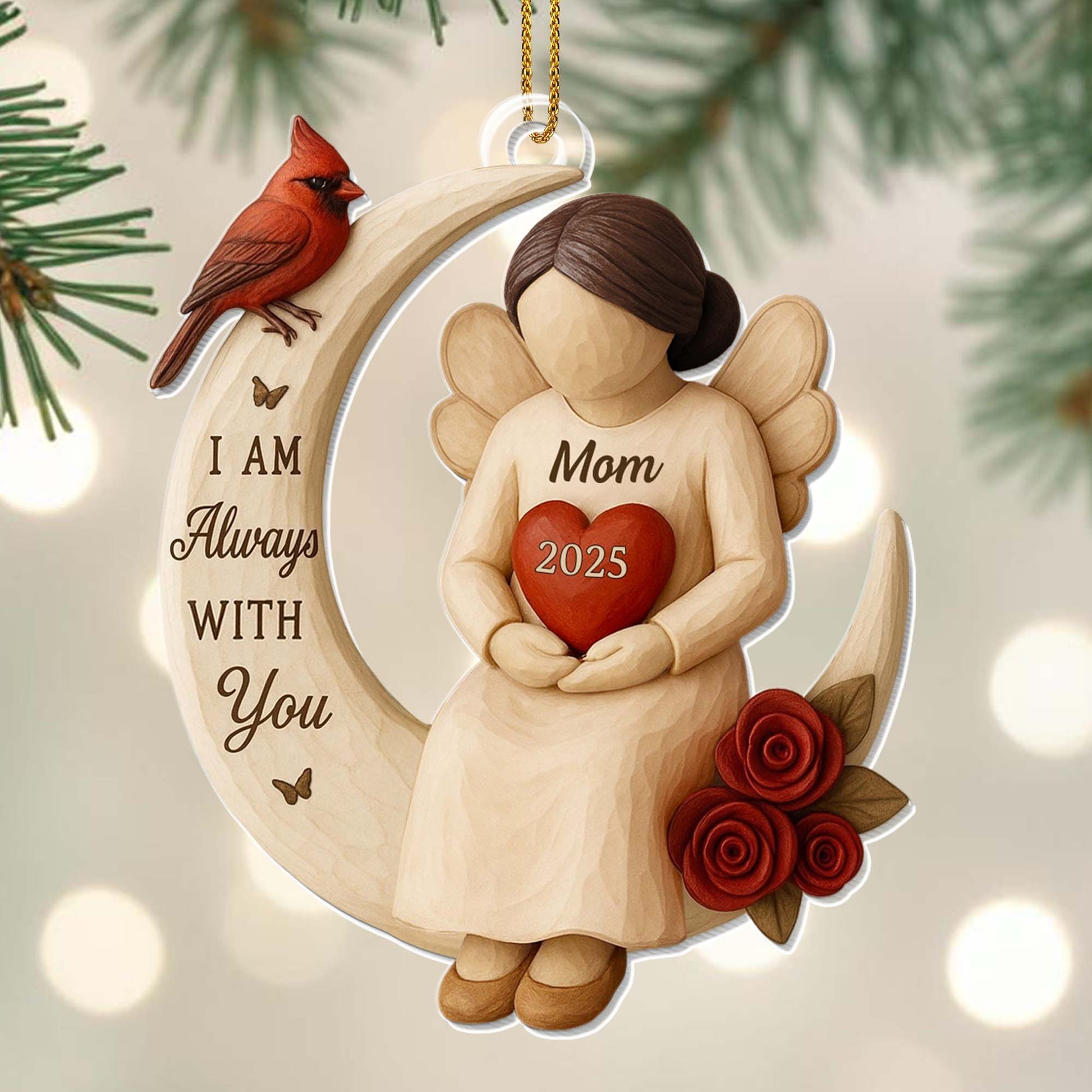 I Am Always With You, Angel Heart Roses Cardinal Bird