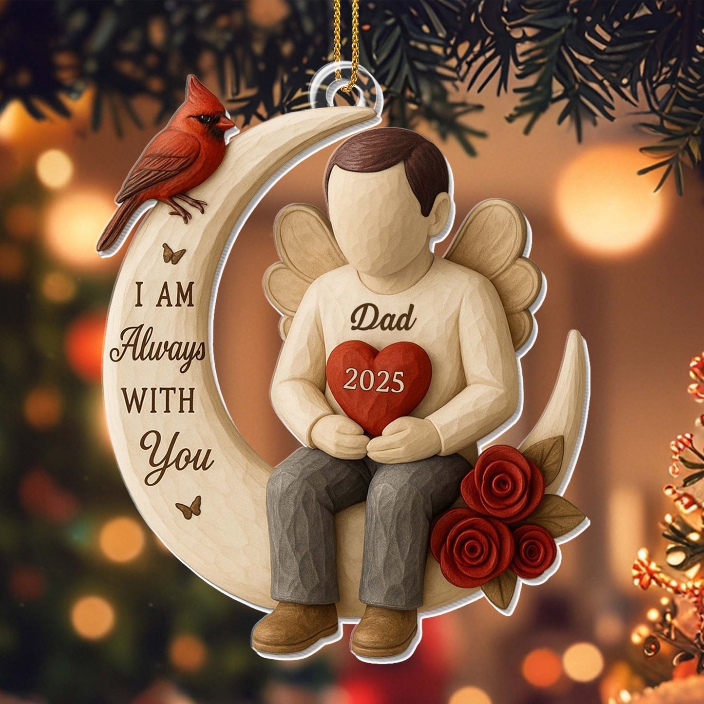 I Am Always With You, Angel Heart Roses Cardinal Bird