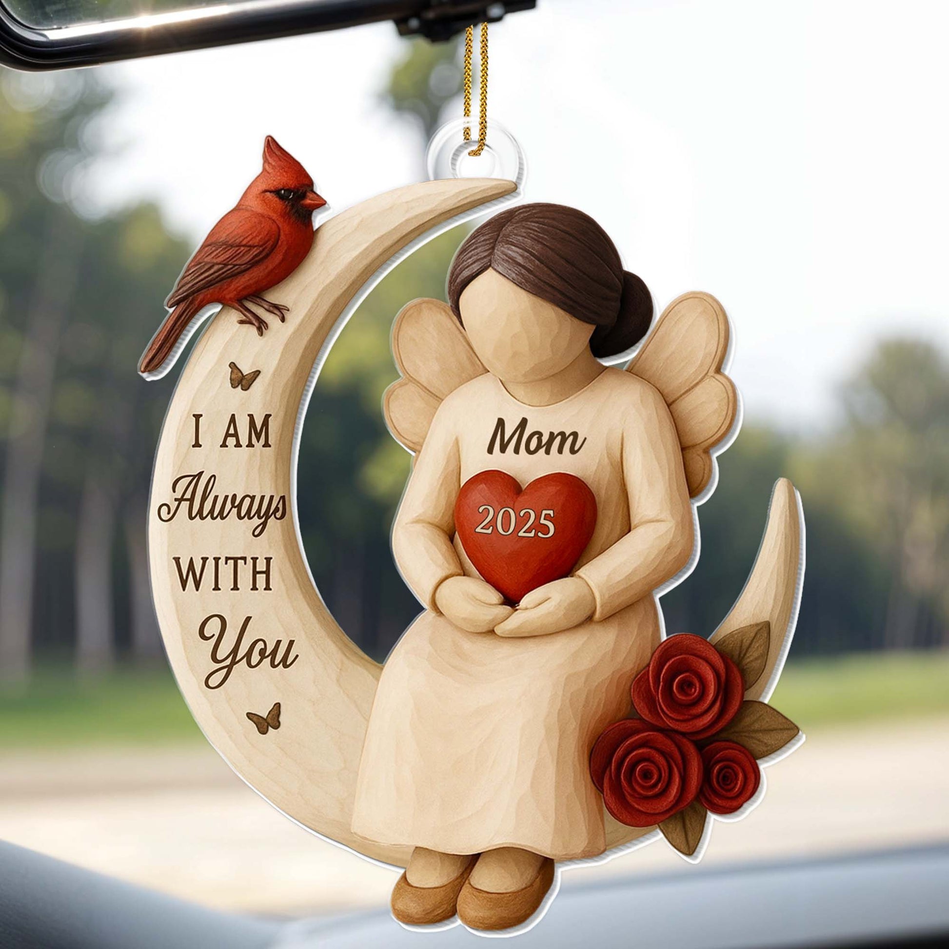 I Am Always With You, Angel Heart Roses Cardinal Bird