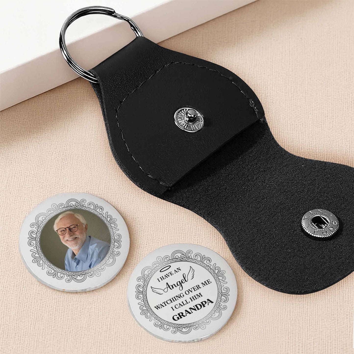 I Have An Angel Watching Over Me, Angel Wings Design - Personalized Custom Pocket Hug - HME370_HTOK