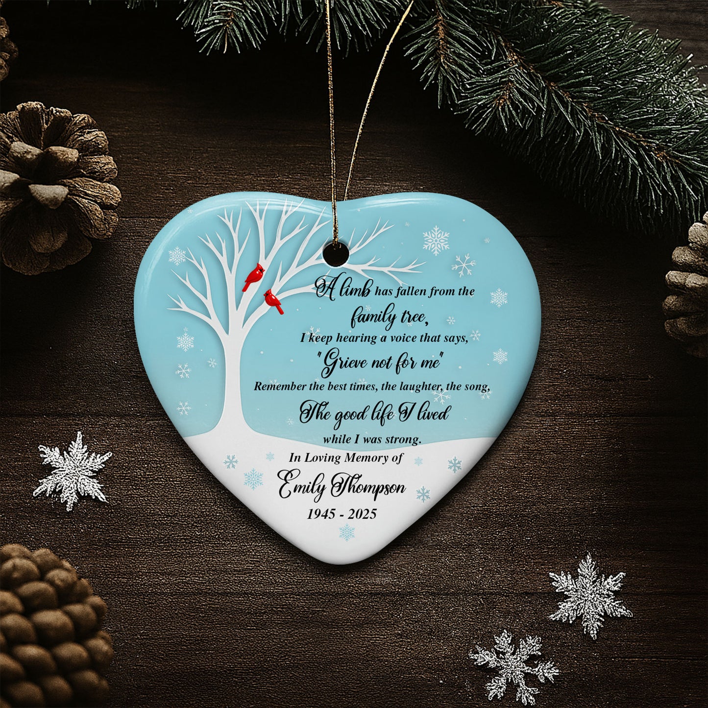 A Lamb Has Fallen From The Family Tree, Tree And Cardinal Birds