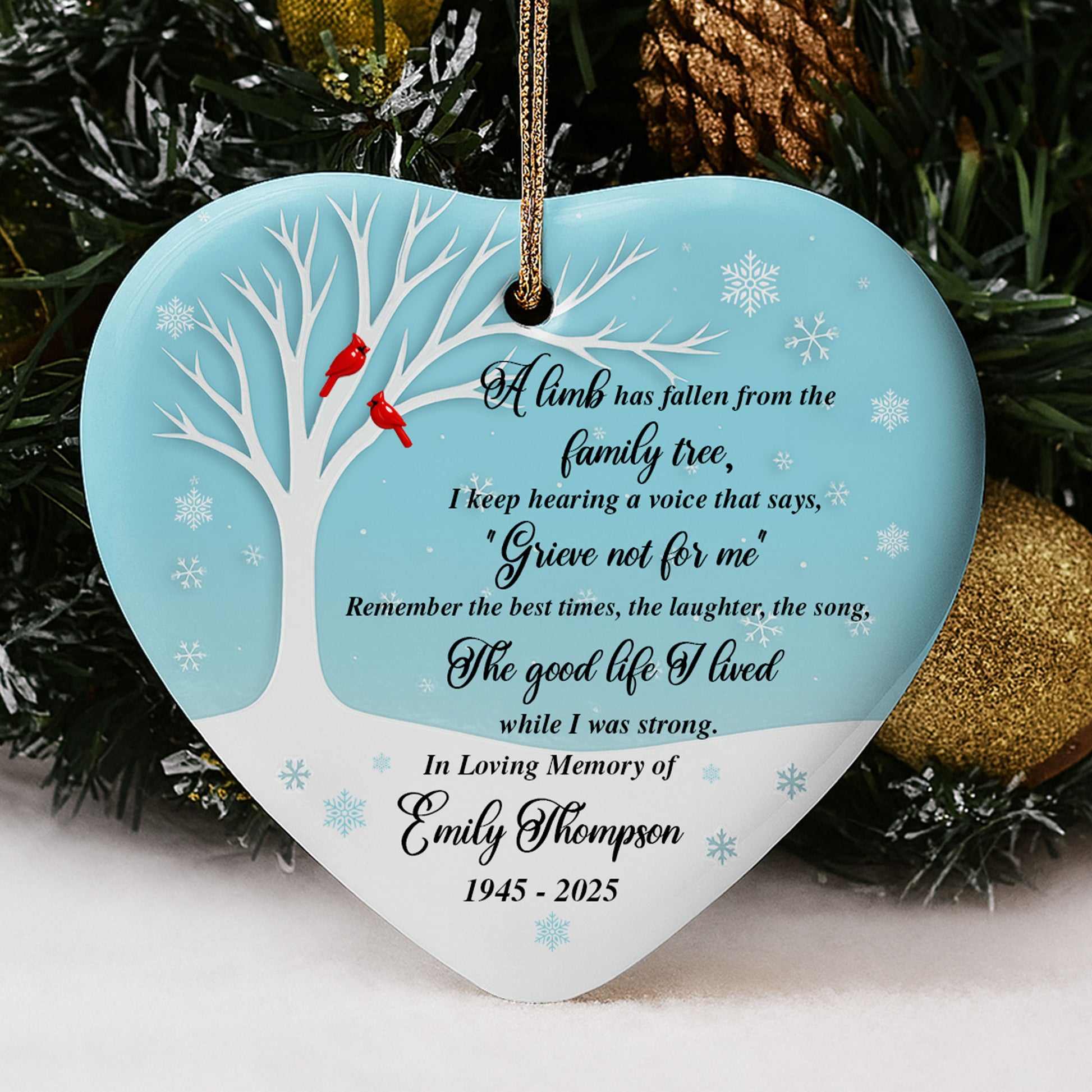 A Lamb Has Fallen From The Family Tree, Tree And Cardinal Birds