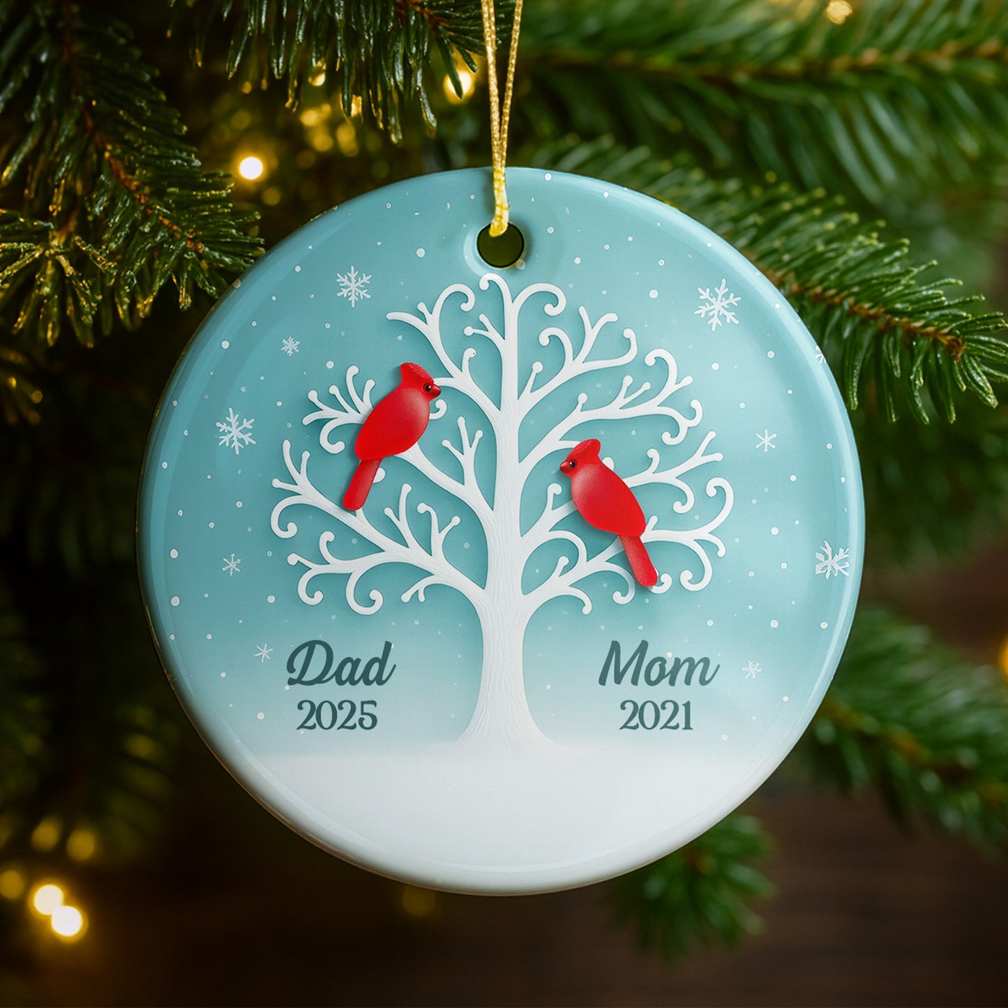 Celebrate The Spirit Of Family With Cardinals And Tree