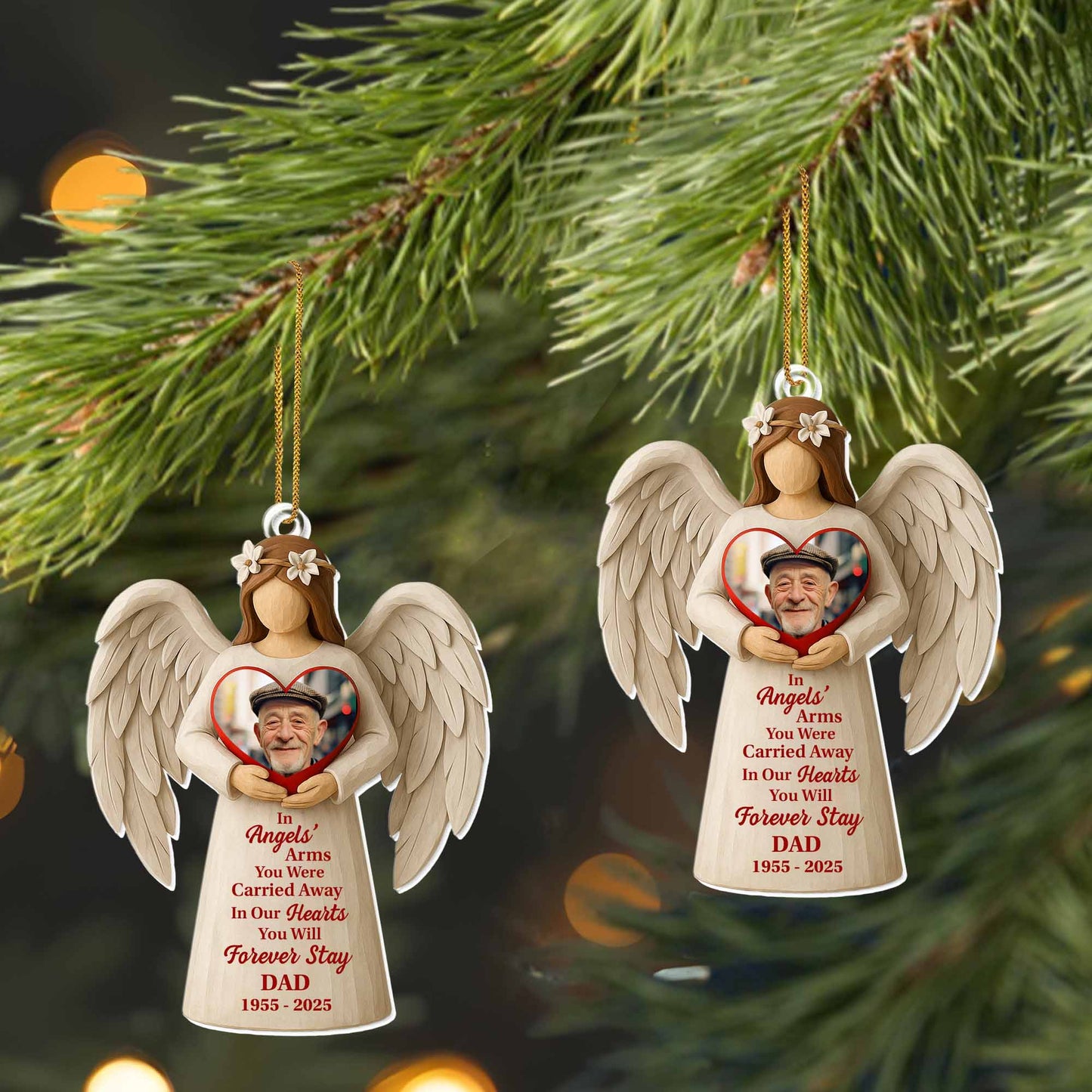 In Angels' Arms, Angel Heart Wings Ornament