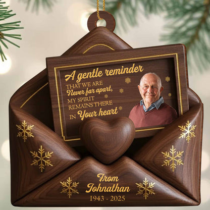 A Gentle Reminder, Heart And Snowflakes Design