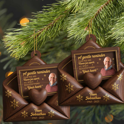 A Gentle Reminder, Heart And Snowflakes Design