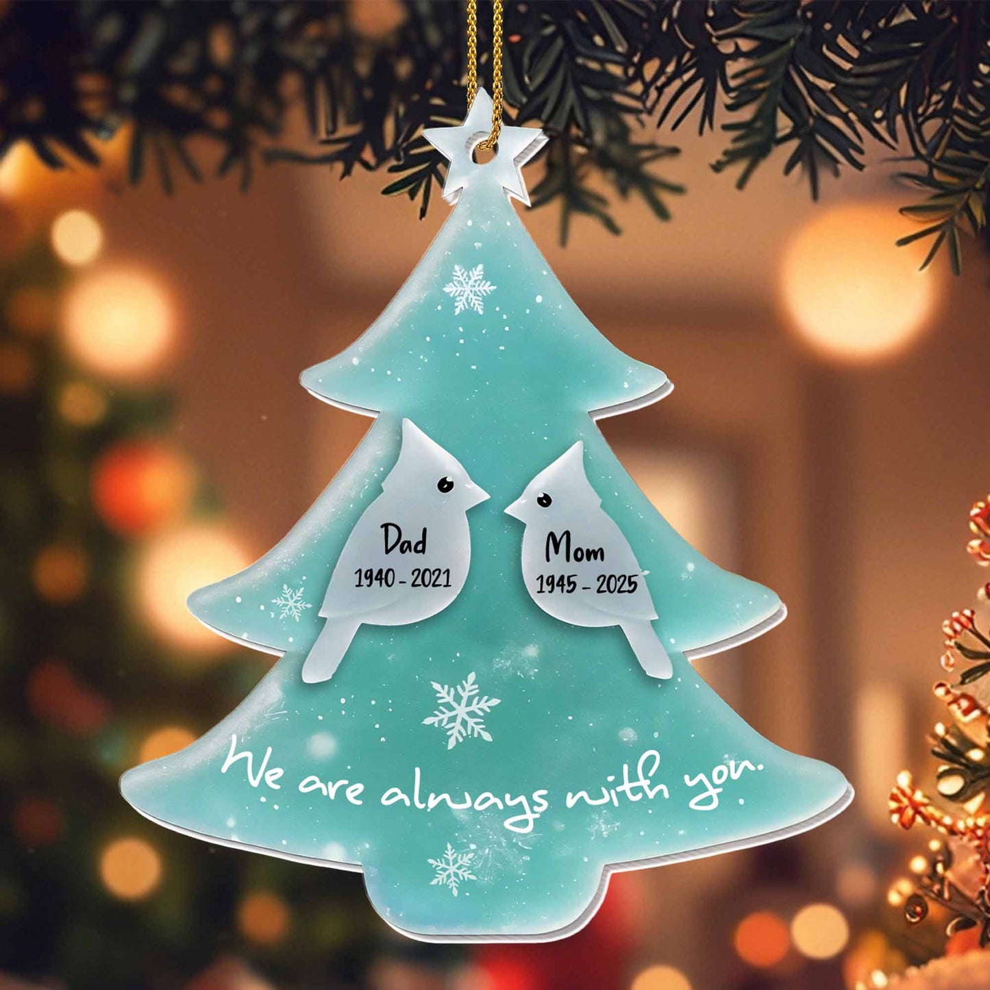 We Are Always With You Christmas Tree Ornament