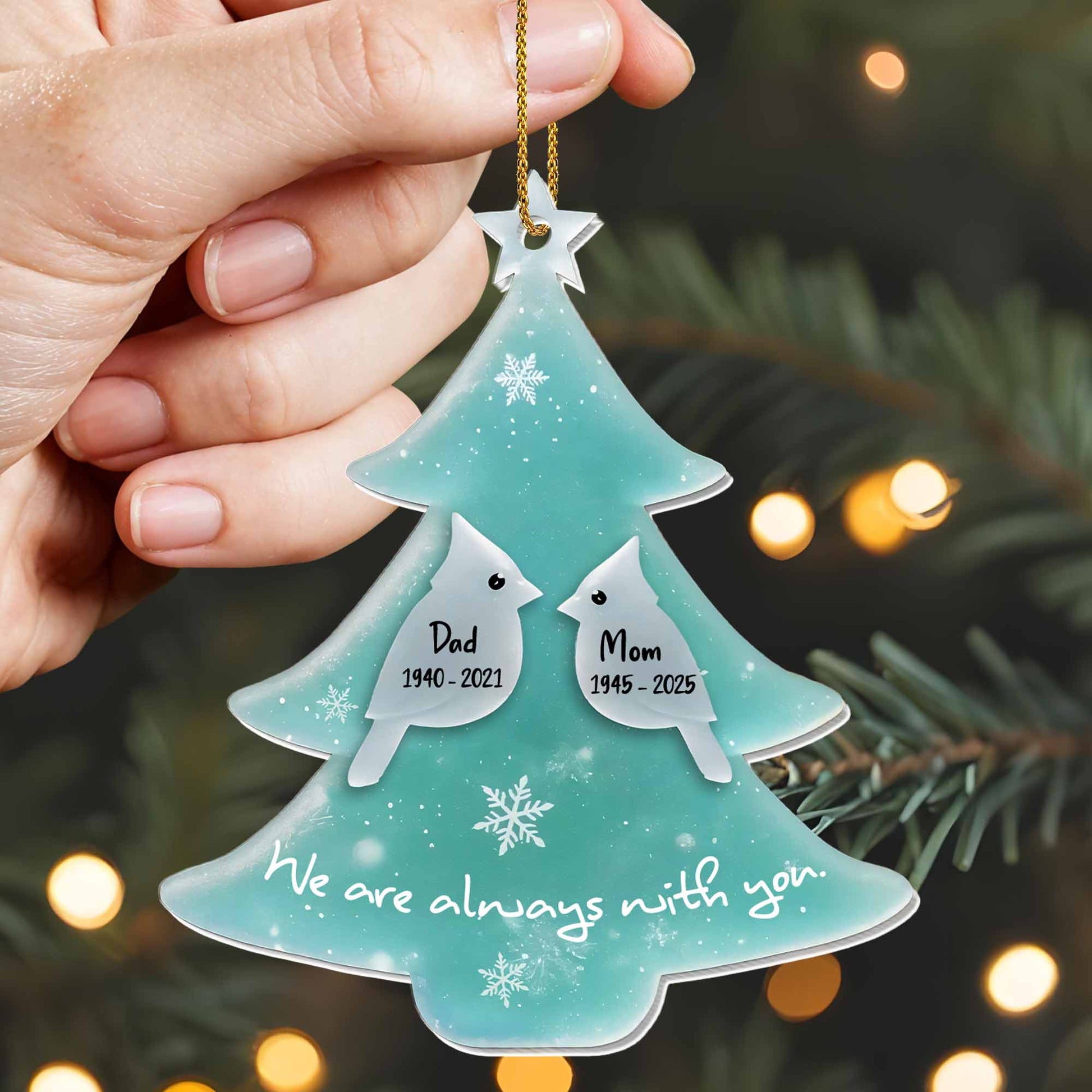 We Are Always With You Christmas Tree Ornament