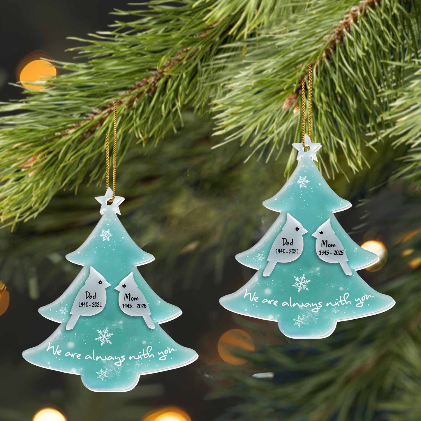 We Are Always With You Christmas Tree Ornament