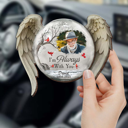 I'm Always With You Angel Design With Cardinal Bird