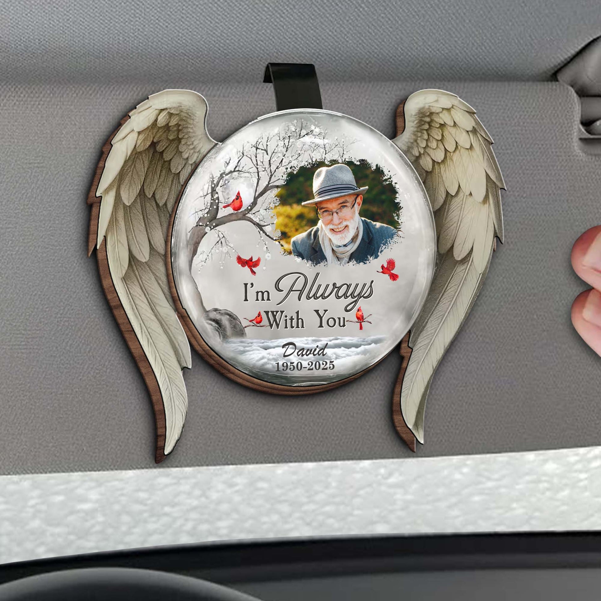 I'm Always With You Angel Design With Cardinal Bird