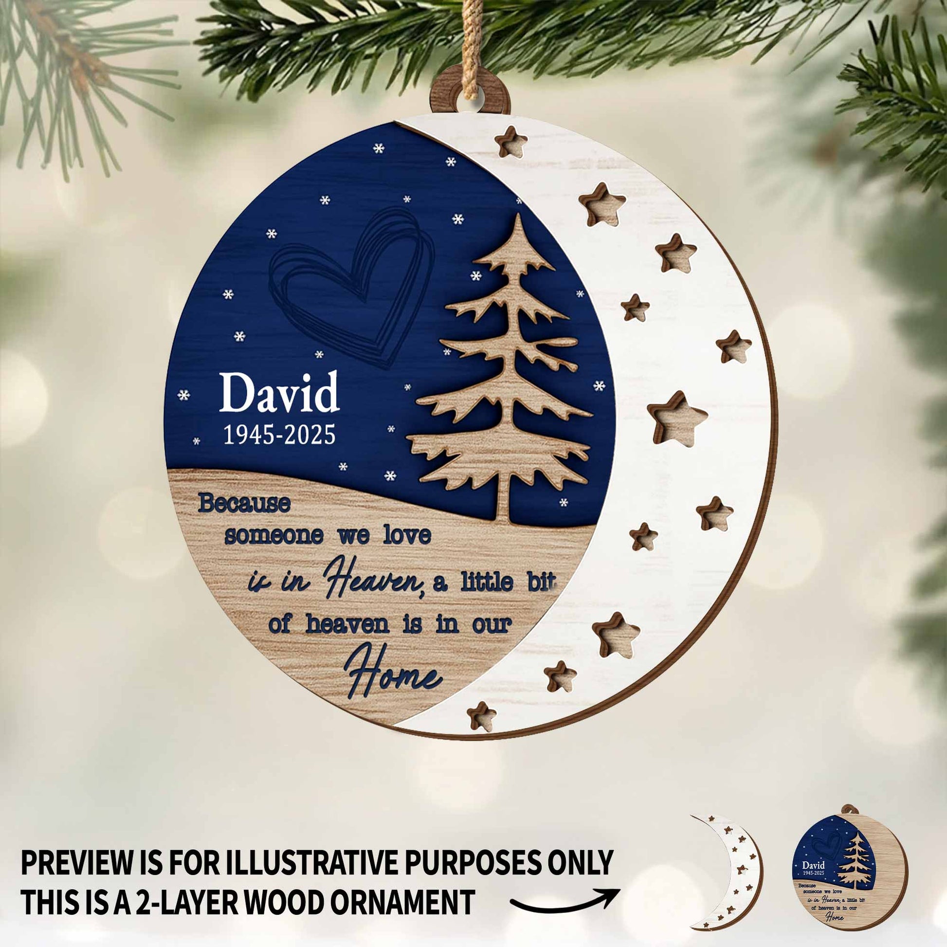 A Little Bit Of Heaven In Our Home, Christmas Tree And Stars